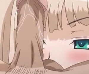  manga Hentai Cutey Blonde Blowjob and Rimjob, blowjob , hentai 