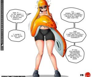  manga Splatoon - That Wasnt Ink - part 2, breast expansion , stomach bulge  ass-expansion