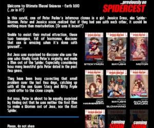  manga Spidercest 7, superheroes 