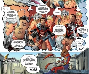  manga Ms Marvel Spider-Man, superheroes , Interracial  orgy