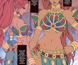  manga Breath of the Wild no Urbosa-sama.., link , urbosa , big breasts , sole female  hairy