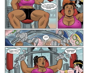  manga Laughing At The Gym, bondage , hentai  black & interracial