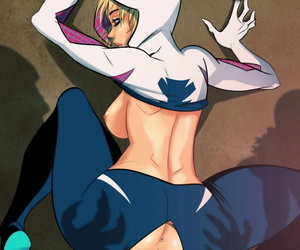  manga Spider-Gwen #2, gwen stacy , western , muscle  bodysuit