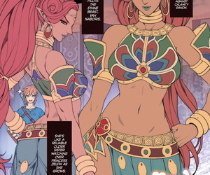 english manga Oda non Rakugaki Ero Manga- Breath of.., link , urbosa , big breasts , nakadashi  sole female