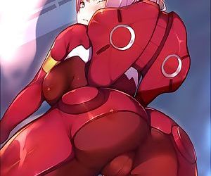  manga Darling in The Franxx Collection, hiro , zero two , big breasts , big ass  robot