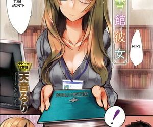 英語マンガ 周 瑠璃 図書館 彼女 librarian.., hentai  glasses